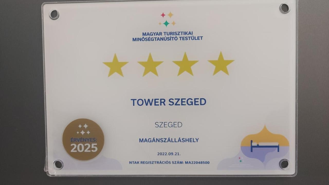 Tower Szeged Belvarosi Exkluziv Panoramas Apartman - Free Parking Dış mekan fotoğraf